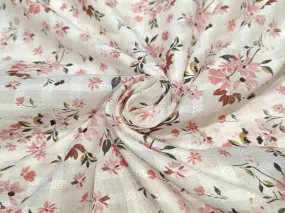 100% Cotton Print And Plaid Fabric 58" wide sold by the yard [12228]
