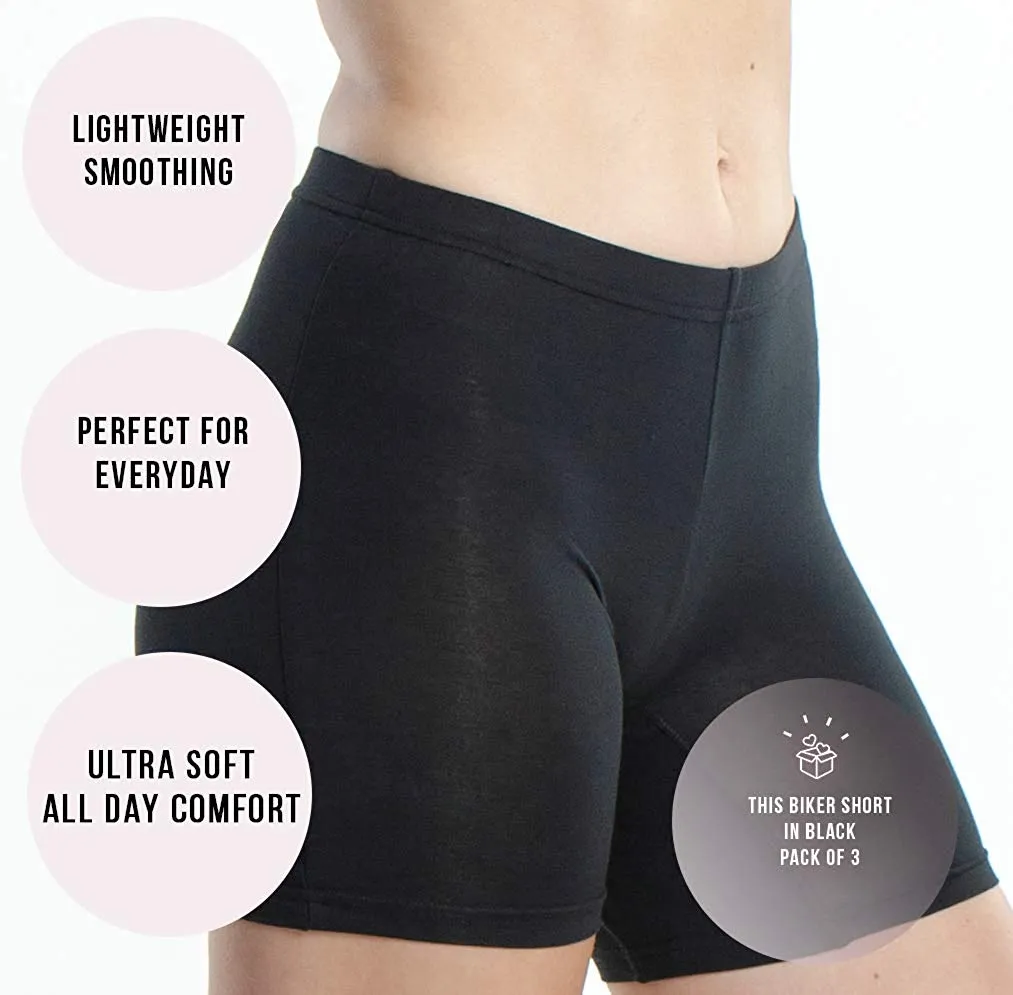 2-Pack Spandex Biker Short for Yoga Gym Biking or Slip Shorts