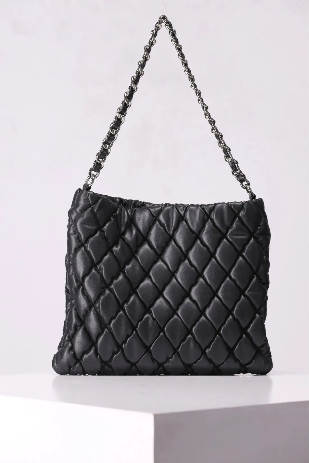 2 Pcs Premium Leather Rhomboids Shoulder Tote Bag