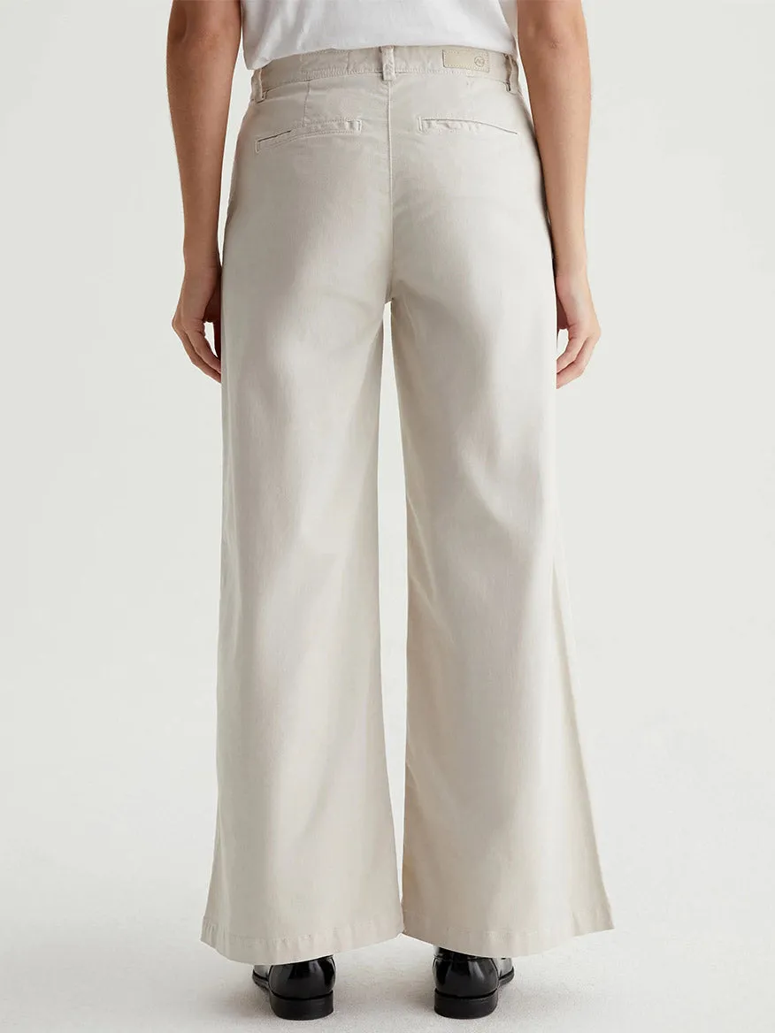 AG Jeans Caden Wide-Leg Trouser in Pumice