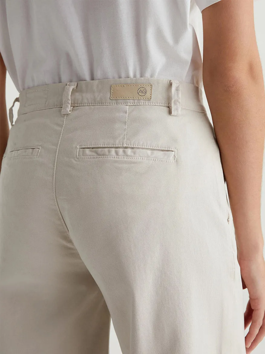 AG Jeans Caden Wide-Leg Trouser in Pumice