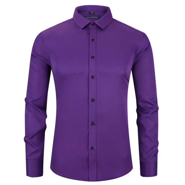 Anti-wrinkle Elasticity Slim Fit Shirts