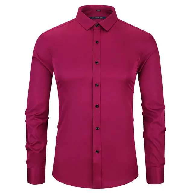 Anti-wrinkle Elasticity Slim Fit Shirts