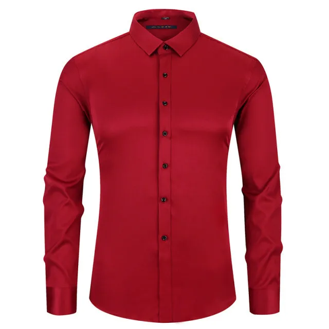 Anti-wrinkle Elasticity Slim Fit Shirts