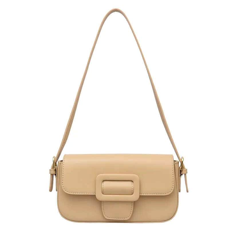 Back to College High-quality fashion Leather Crossbody Shoulder Bags for Women 2021 Solid color Ladies Designer Bags Simple Ladies Messenger bag