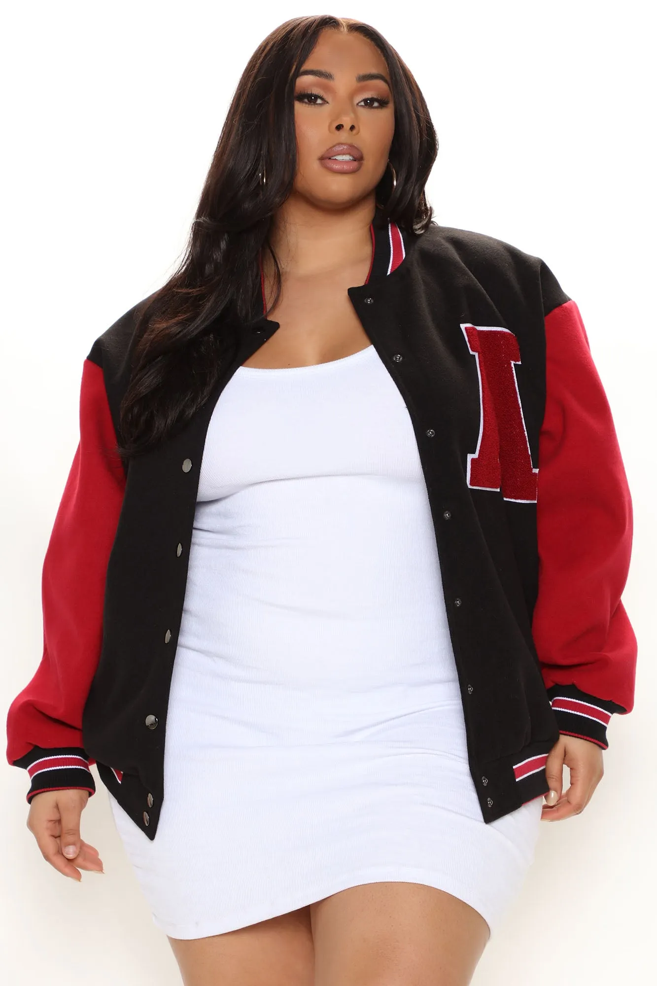 Best In Class ″A″ Varsity Jacket - Red/combo