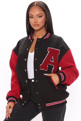 Best In Class ″A″ Varsity Jacket - Red/combo