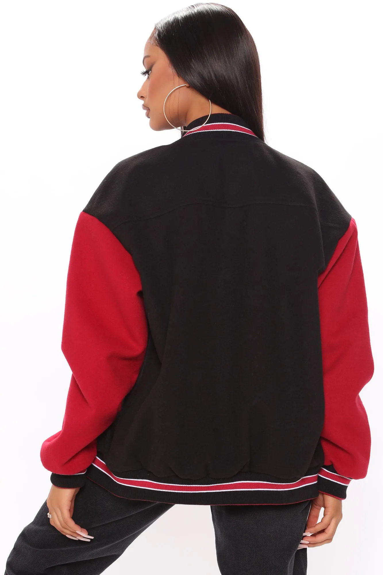 Best In Class ″A″ Varsity Jacket - Red/combo