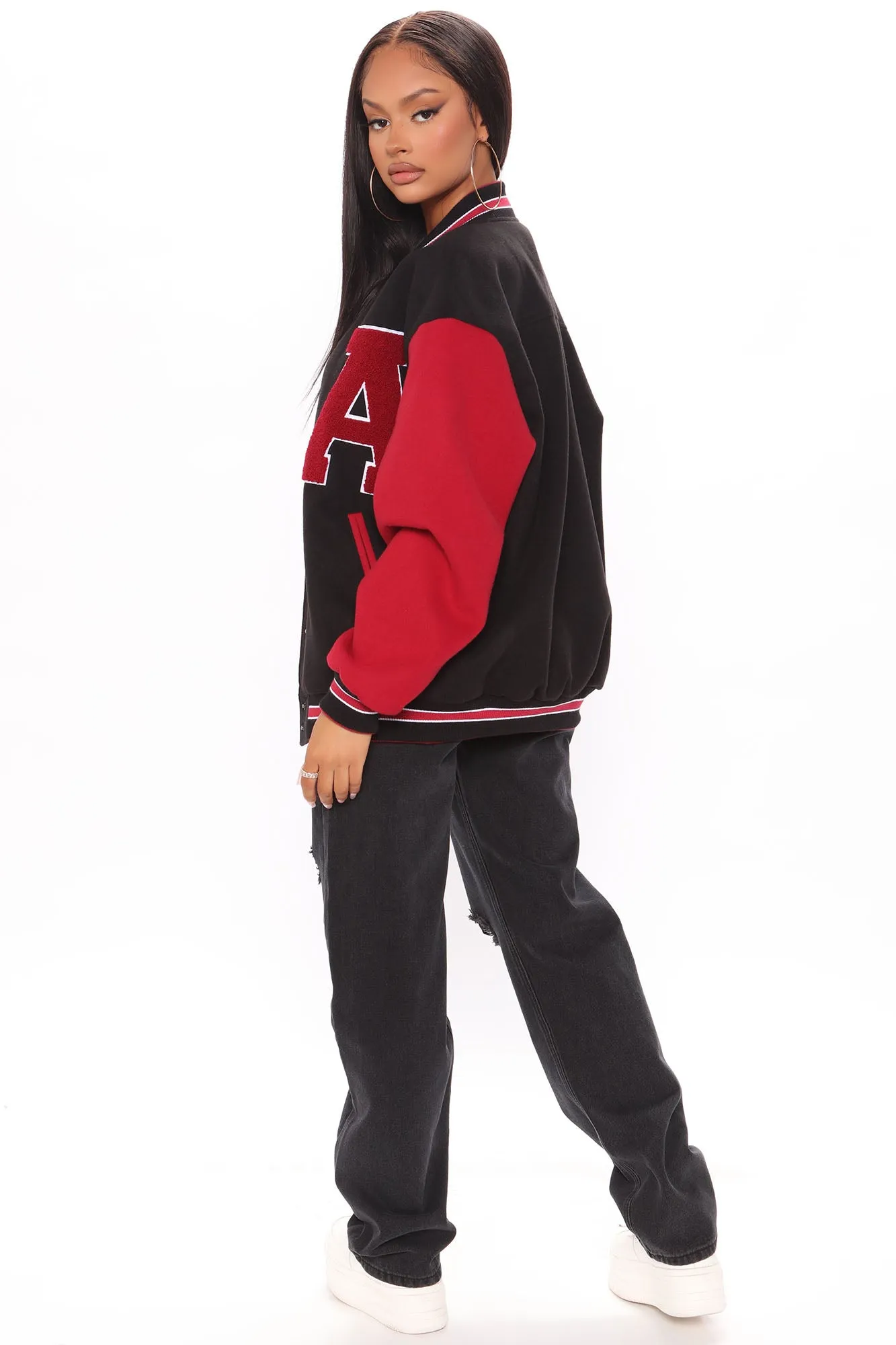 Best In Class ″A″ Varsity Jacket - Red/combo