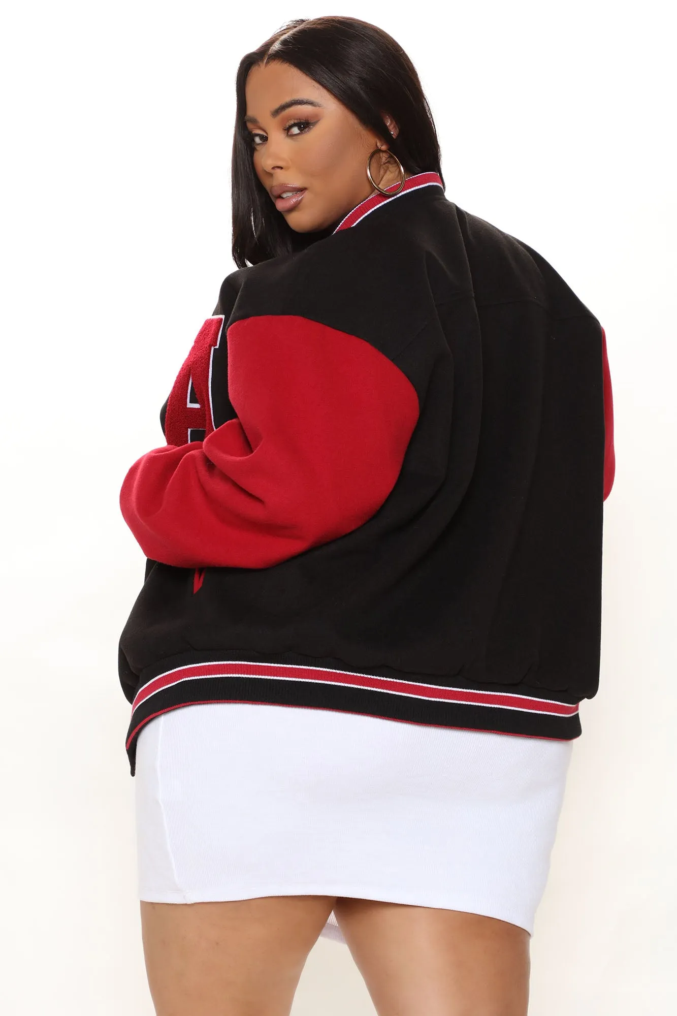 Best In Class ″A″ Varsity Jacket - Red/combo