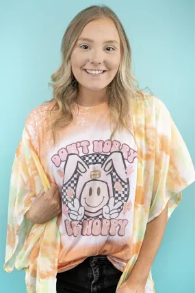 Bleached Don't Worry Be Hoppy Easter Unisex Blend Tee
