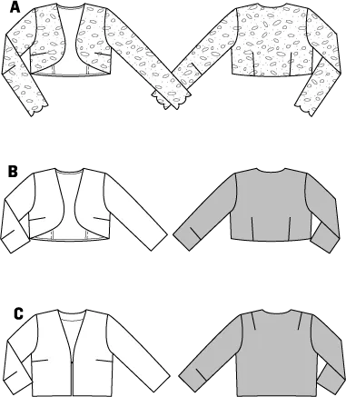 Burda Pattern 7686 Bolero (10-22)