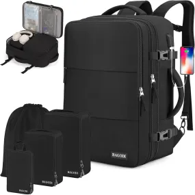 Carry On Backpack, 42L Flight Approved Travel Backpack for Men & Women, Airline Approved Gym & Business Laptop Daypack, Casual Daypack for Business & Weekend Hiking