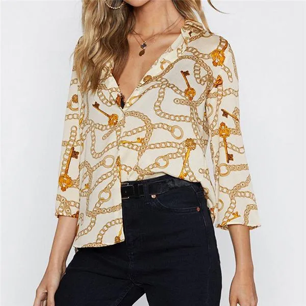 Casual Loose Printed Shirts