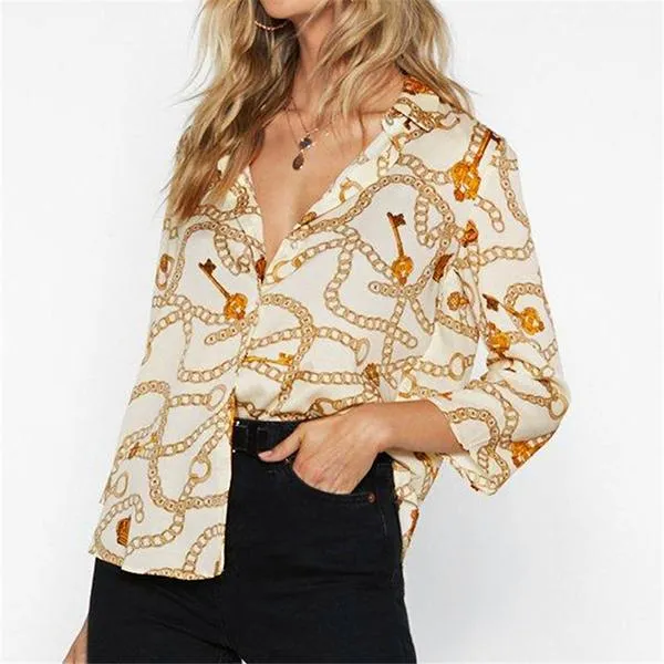 Casual Loose Printed Shirts