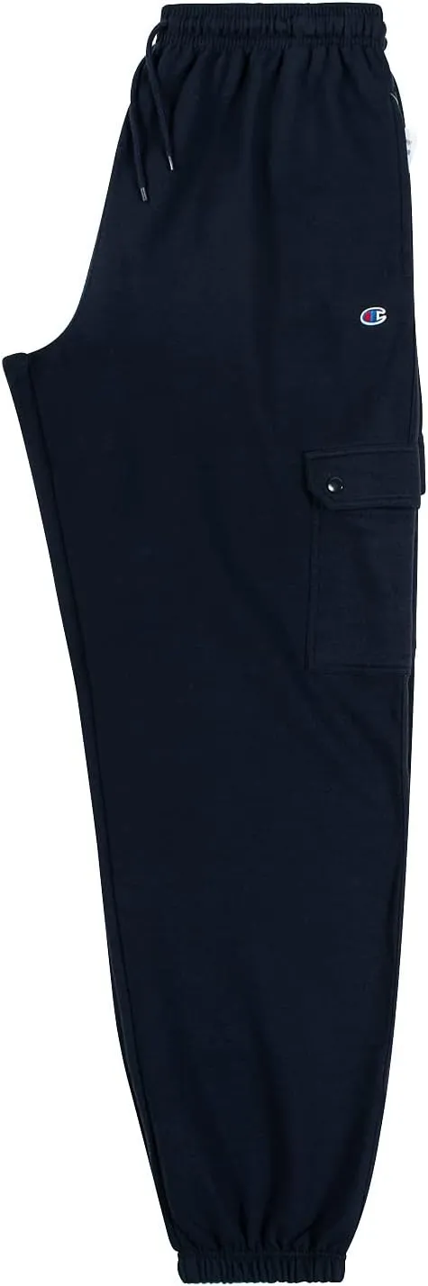 Champion Cargo Sweatpants for Men Big and Tall – Fleece Jogger Sweatpants