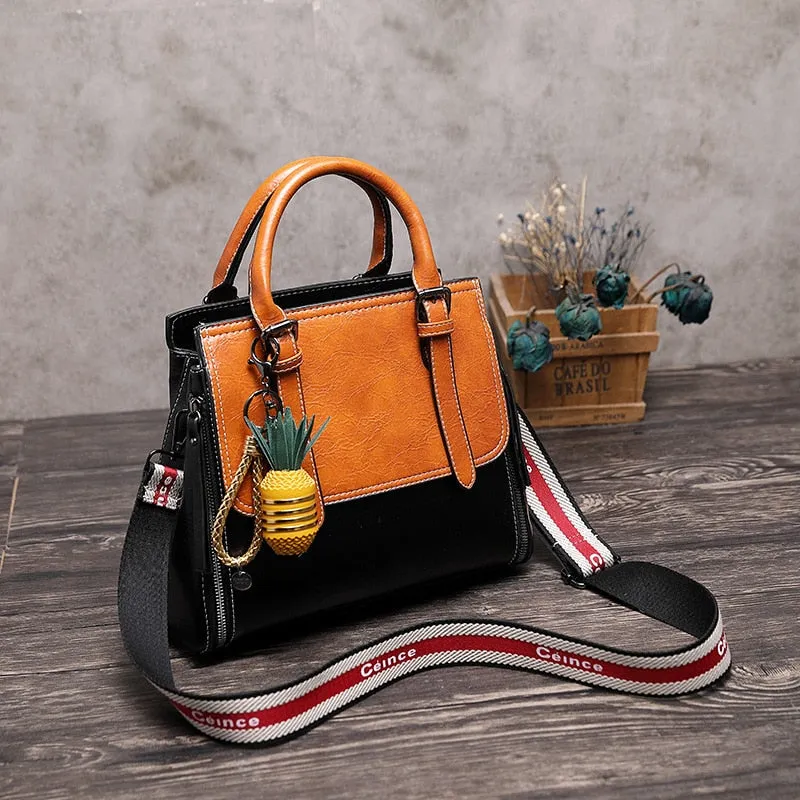 Christmas Gift 2021 Vintage Real Genuine Leather Handbag Luxury Handbags Women Bags Designer Female Crossbody Bag For Women Shoulder Bag Ladies