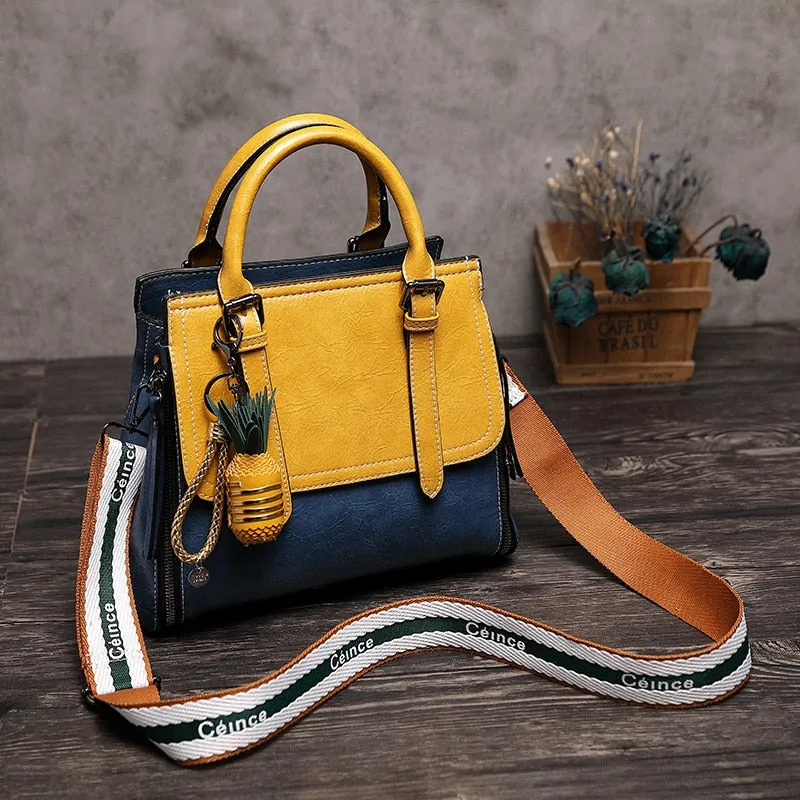 Christmas Gift 2021 Vintage Real Genuine Leather Handbag Luxury Handbags Women Bags Designer Female Crossbody Bag For Women Shoulder Bag Ladies