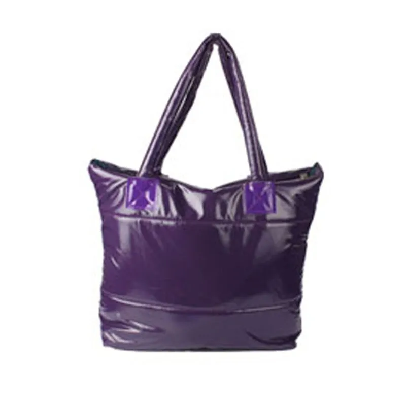 Christmas Gift Fashion Space Cotton Women Shoulder Bags Designer Handbags Luxury Down Messenger Bag Lady Large Tote Big Purses 2020 Winter Sac