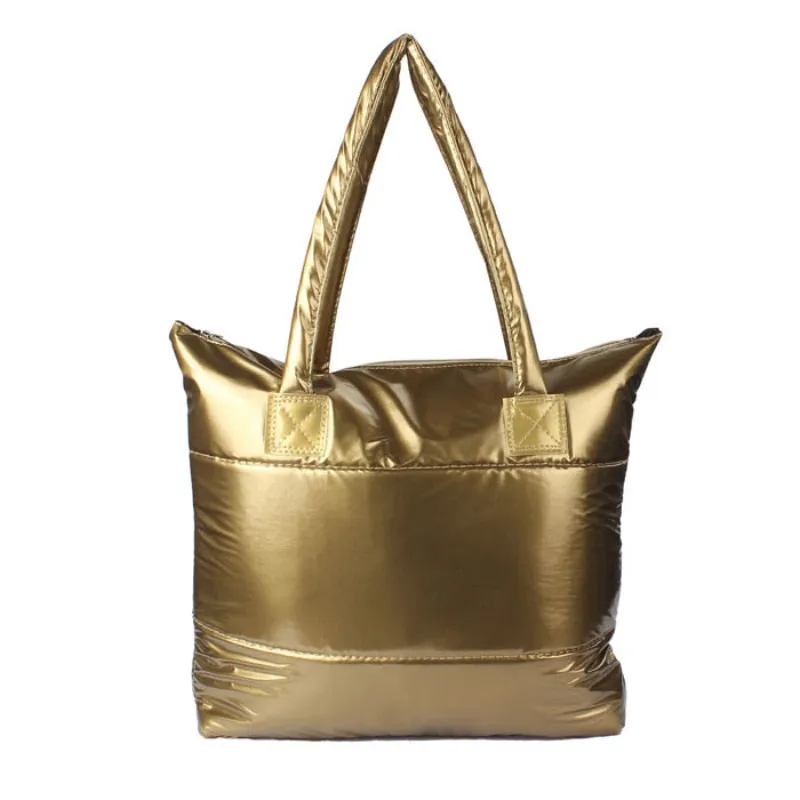 Christmas Gift Fashion Space Cotton Women Shoulder Bags Designer Handbags Luxury Down Messenger Bag Lady Large Tote Big Purses 2020 Winter Sac