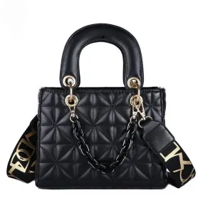Christmas Gift Luxury Design Tote Bags For Women 2024 New Fashion Handbags Ladies Shoulder Bags Trending Lingge Chain Crossbody Bag And Purse