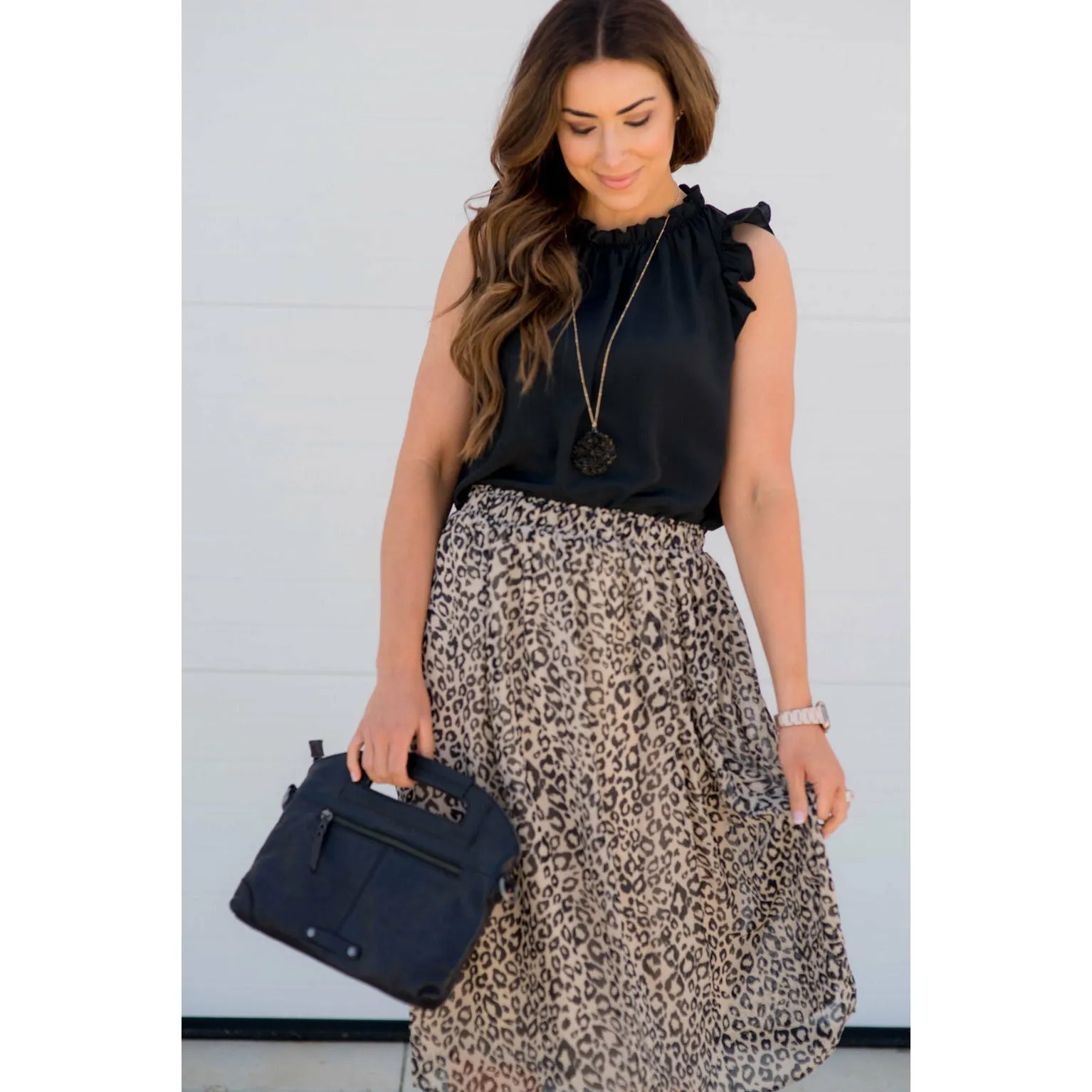 Cinched Ruffle Tank