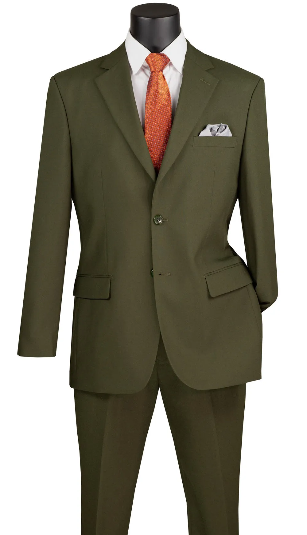 Classic Fit Men Suit 2PP-Olive Green