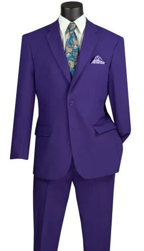 Classic Fit Men Suit 2PP-Purple