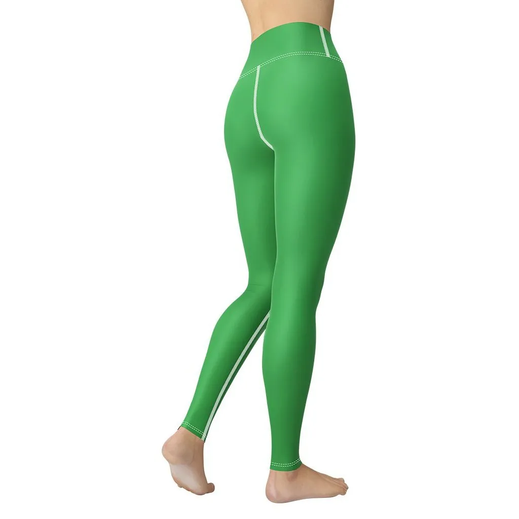 Clover Green Yoga Leggings