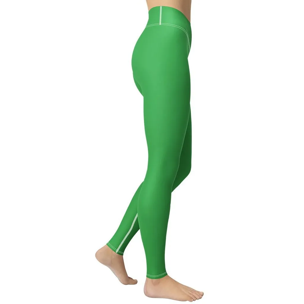 Clover Green Yoga Leggings