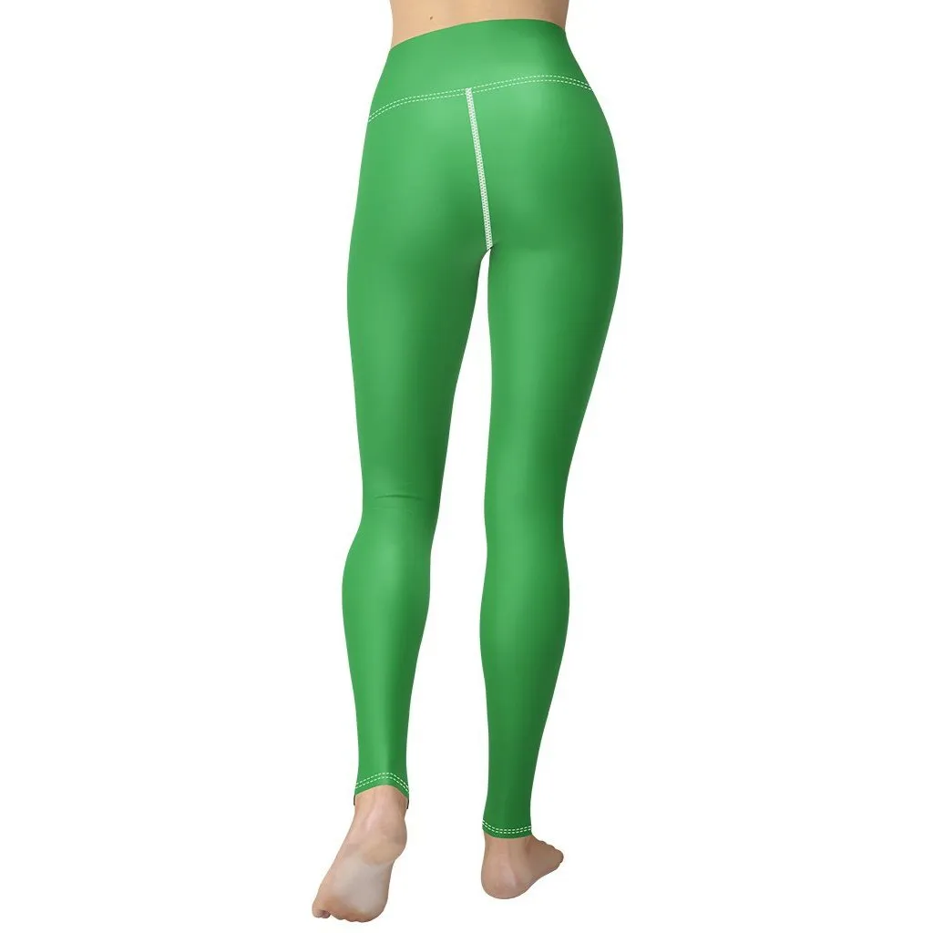 Clover Green Yoga Leggings