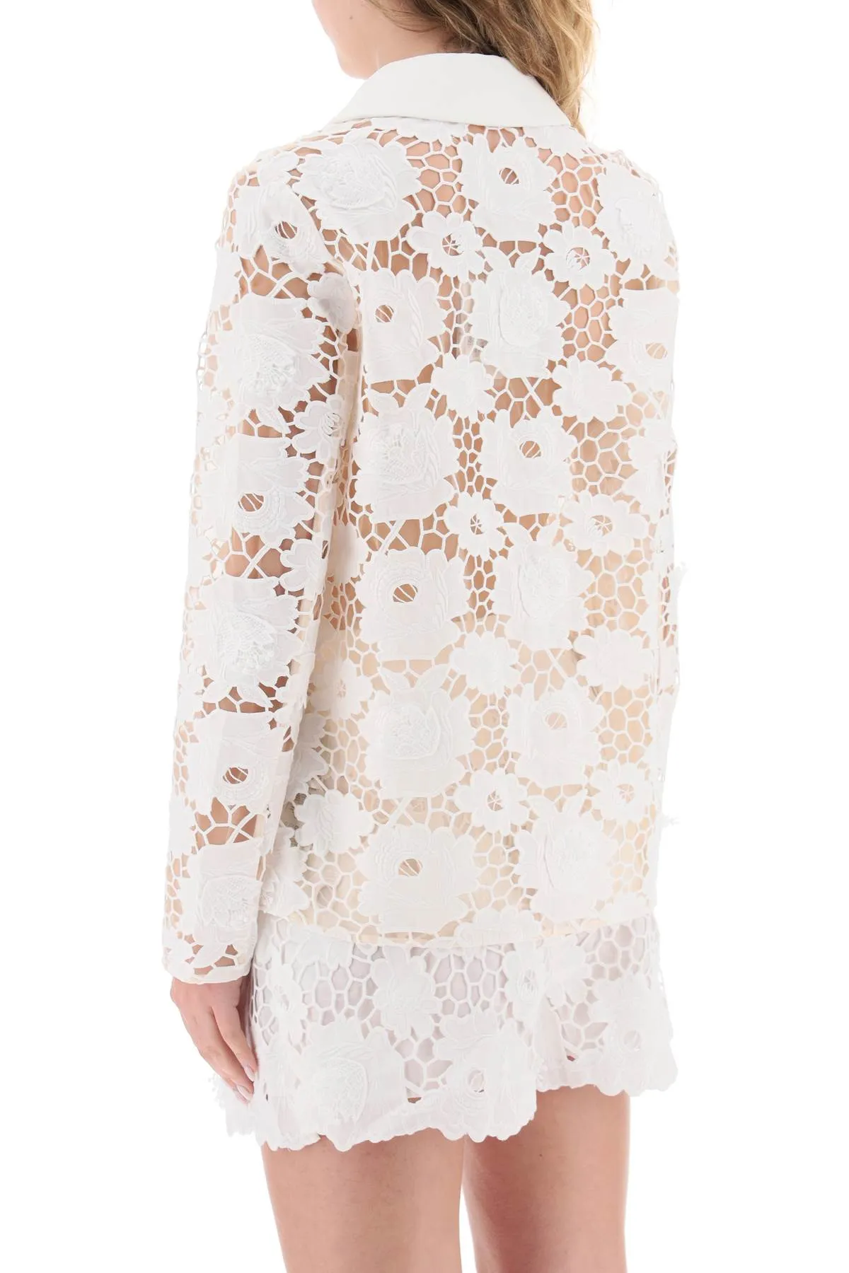 cotton floral lace jacket