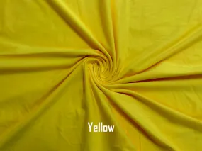 Cotton Spandex Jersey Fabric-Yellow Solid Color-CSJC015-Sold by the Bulk
