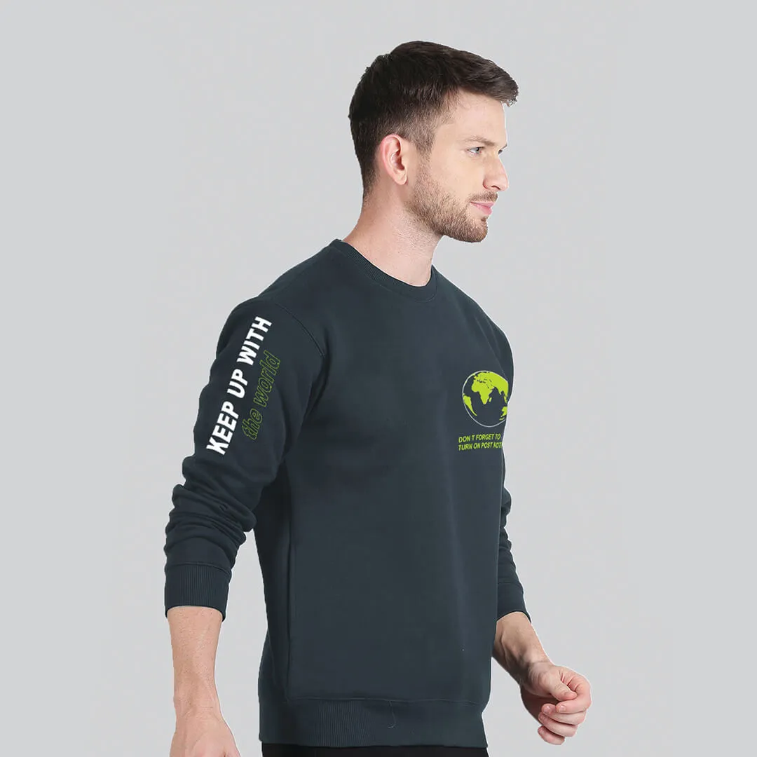 Crew Neck Sweatshirt - Midnight Navy