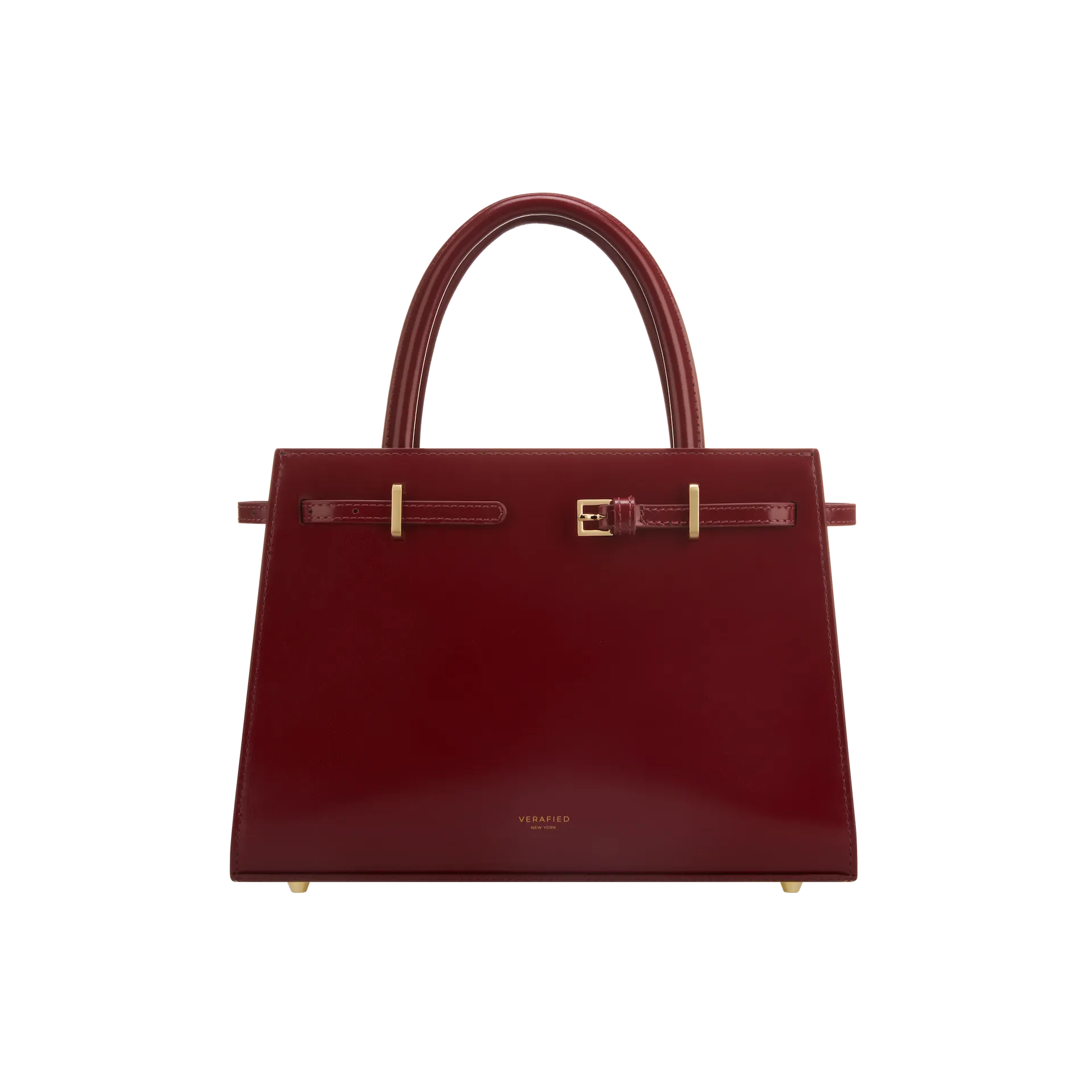Dark Cherry Book Leather Tote Bag 25