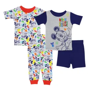 DISNEY - BABY - Mickey Mouse Pajamas, 4 Piece Set