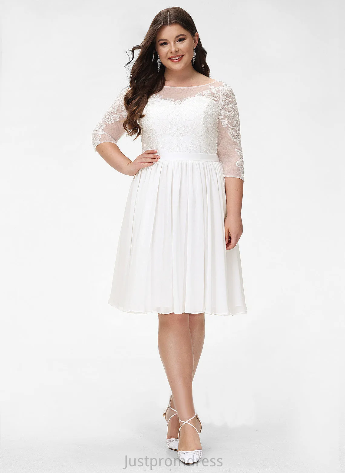 Dresses Formal Dresses Dana A-line Lace Chiffon