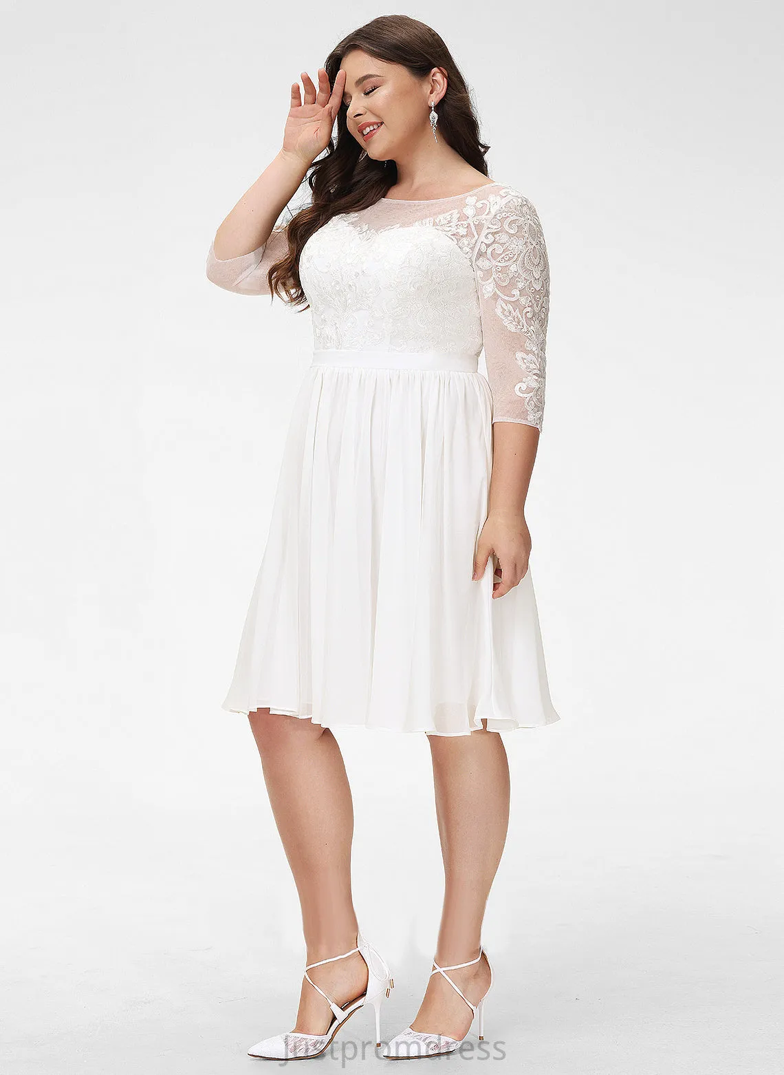 Dresses Formal Dresses Dana A-line Lace Chiffon