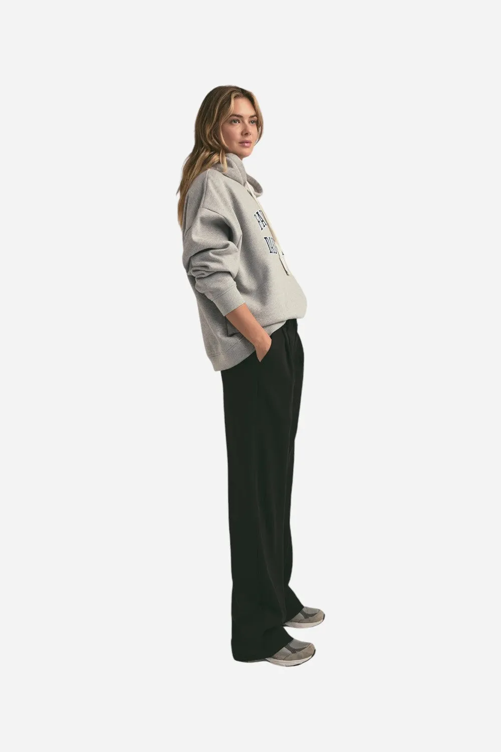 Favorite Daughter The Collegiate Hoodie in Heather Grey