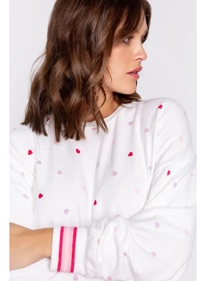 Feel Loved Long Sleeve Ivory Top