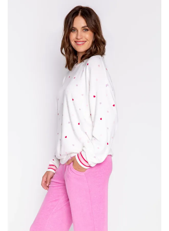 Feel Loved Long Sleeve Ivory Top