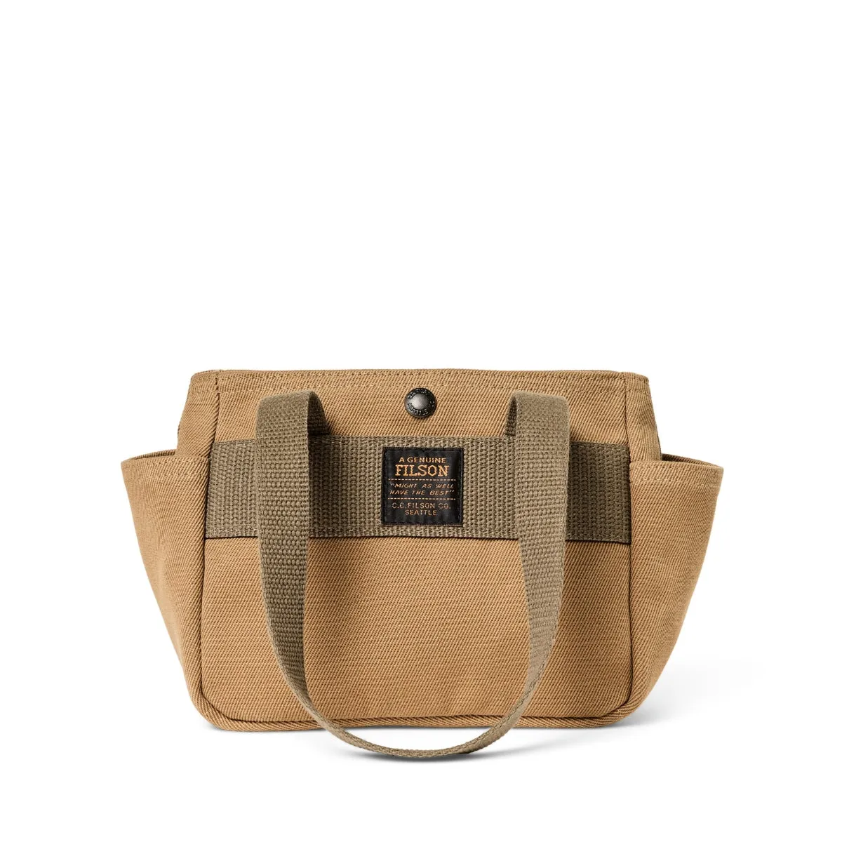 Filson Rugged Twill Small Open Tote Bag in Tan