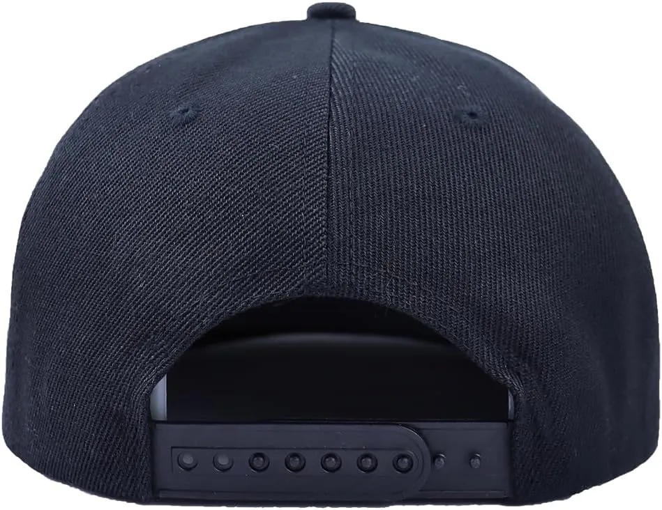 Flat Bill Hats for Men Snapback Baseball Cap Adjustable Embroidered Skeleton Hand Hat for Teen Boys Birthday Gifts