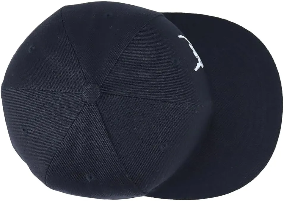 Flat Bill Hats for Men Snapback Baseball Cap Adjustable Embroidered Skeleton Hand Hat for Teen Boys Birthday Gifts