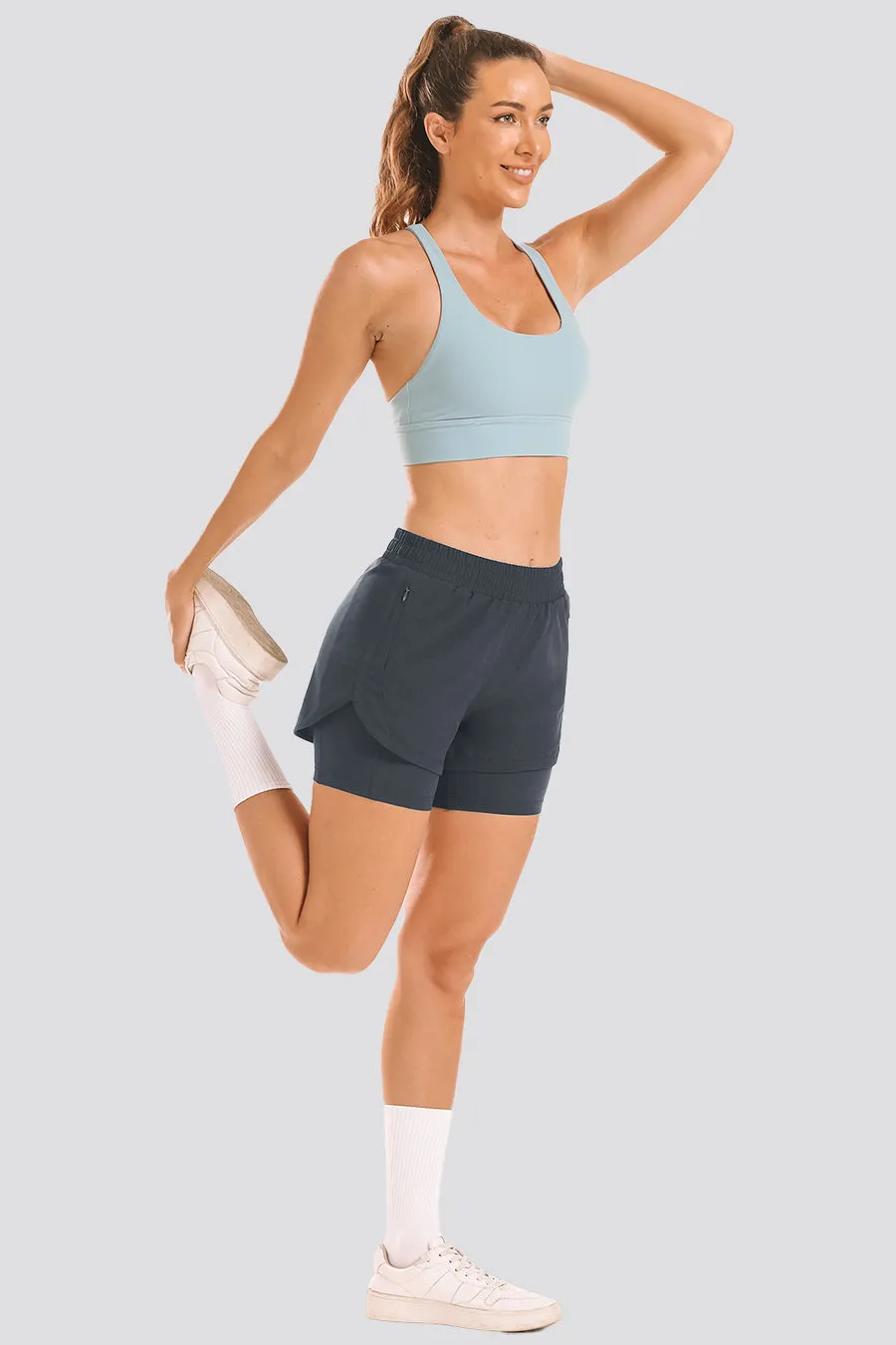 FlexRun Convertible 2 in 1 Running Shorts