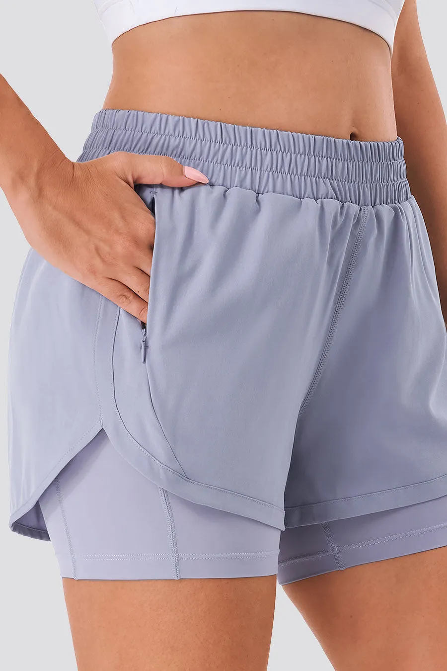 FlexRun Convertible 2 in 1 Running Shorts