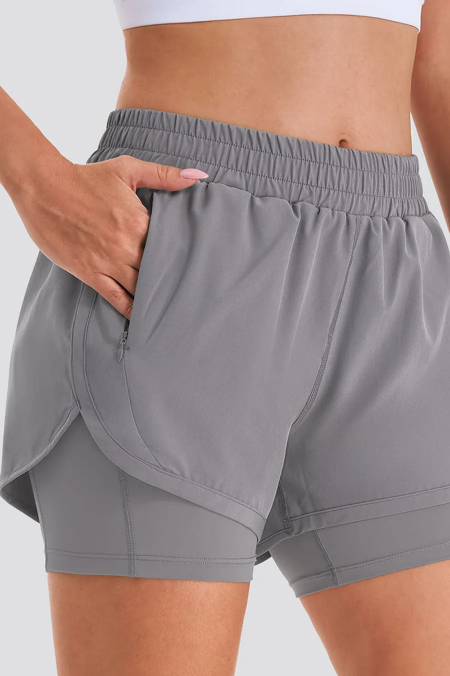 FlexRun Convertible 2 in 1 Running Shorts