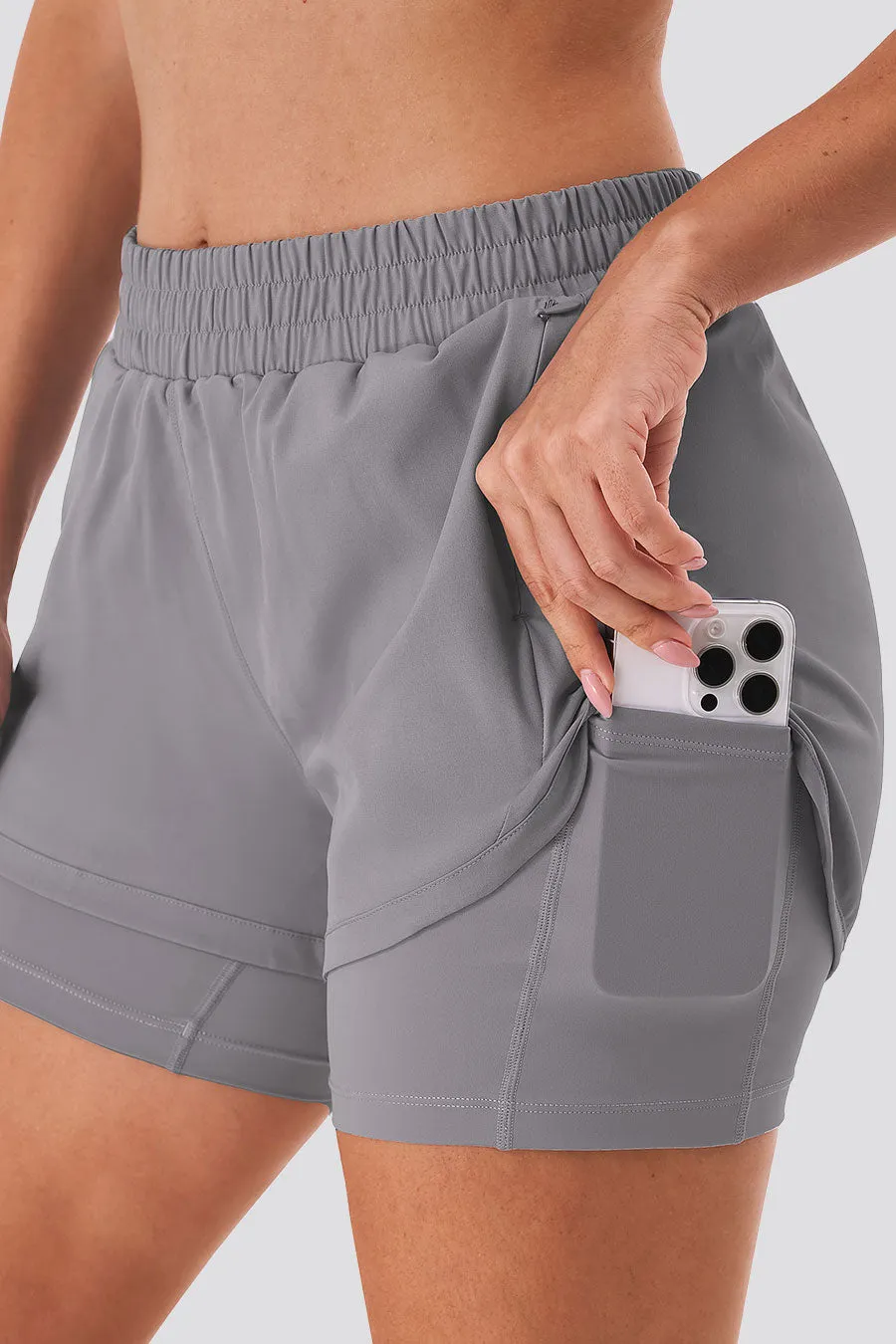 FlexRun Convertible 2 in 1 Running Shorts