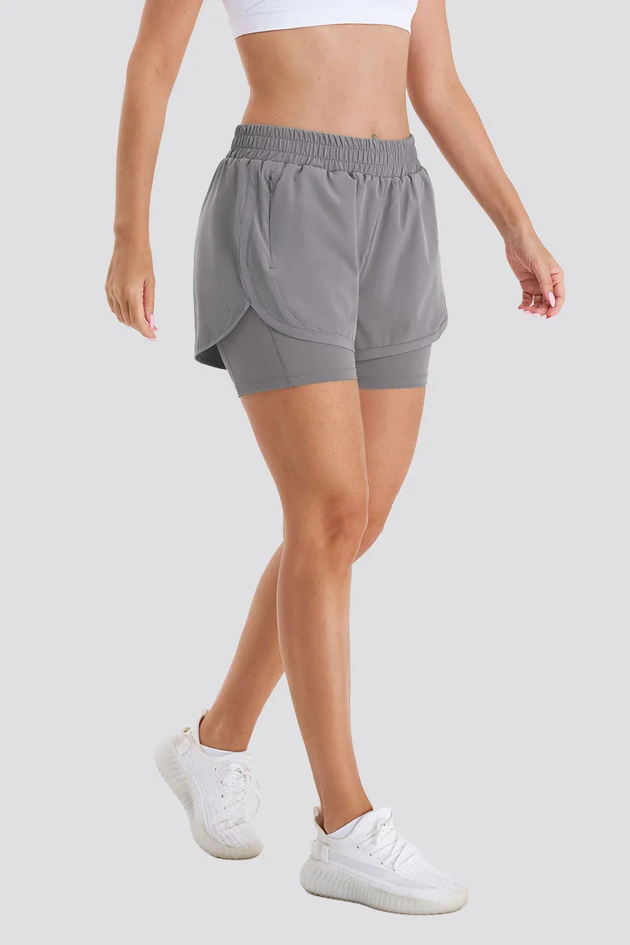 FlexRun Convertible 2 in 1 Running Shorts