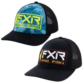 FXR  Pro Fish Hat Cotton Nylon Mesh Snapback Pre-Curved Brim Casual Baseball Cap